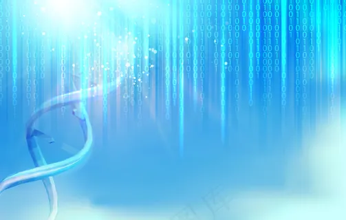 蓝色背景的大数据 蓝色背景的大数据