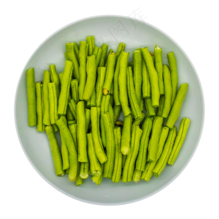 圆形盘子豆角(2000*2000px 300 dpi )