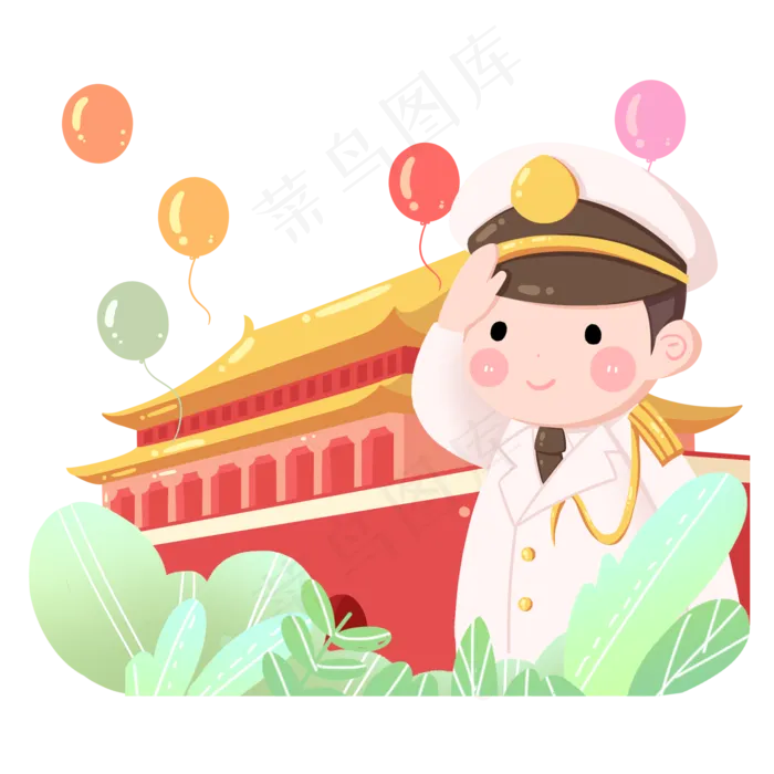 新中国成立70周年警察叔叔敬礼(2000X2000(DPI:300))psd模版下载