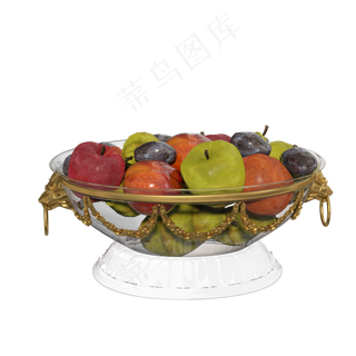 玻璃鎏金丰盛果盘