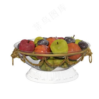 玻璃鎏金丰盛果盘