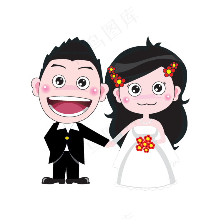 婚纱结婚情侣