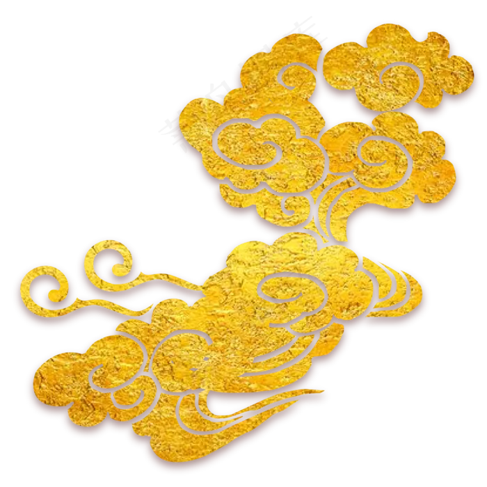 中国风传统烫金祥云,免抠元素(2000*2000px 300 dpi )ai矢量模版下载