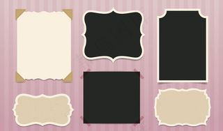 复古剪贴簿框架