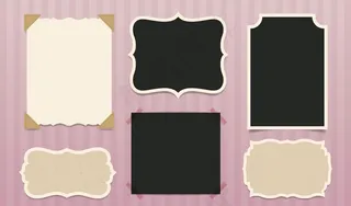 复古剪贴簿框架