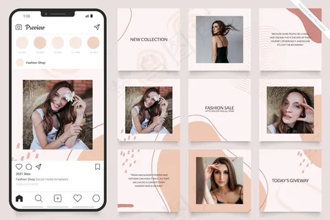 模板的社交媒体广告模板