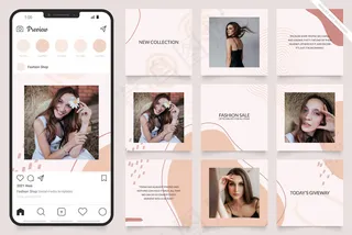 模板的社交媒体广告模板