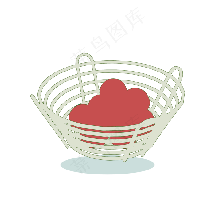 扁平简约手绘风卡通立秋丰收水果