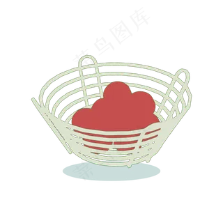 扁平简约手绘风卡通立秋丰收水果