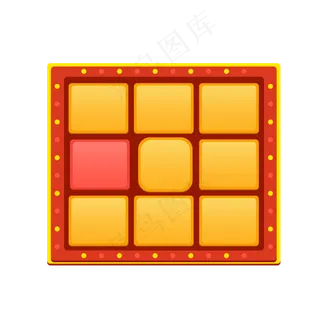 红色抽奖系统免抠图