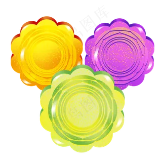 彩色中秋节月饼