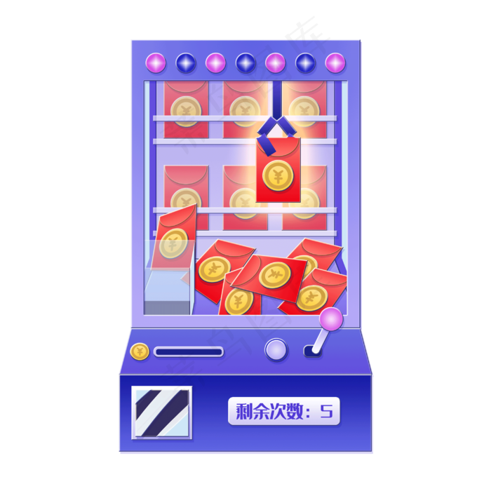 电商促销活动抓红包金币抽奖机(3000X3000(DPI:300))psd模版下载