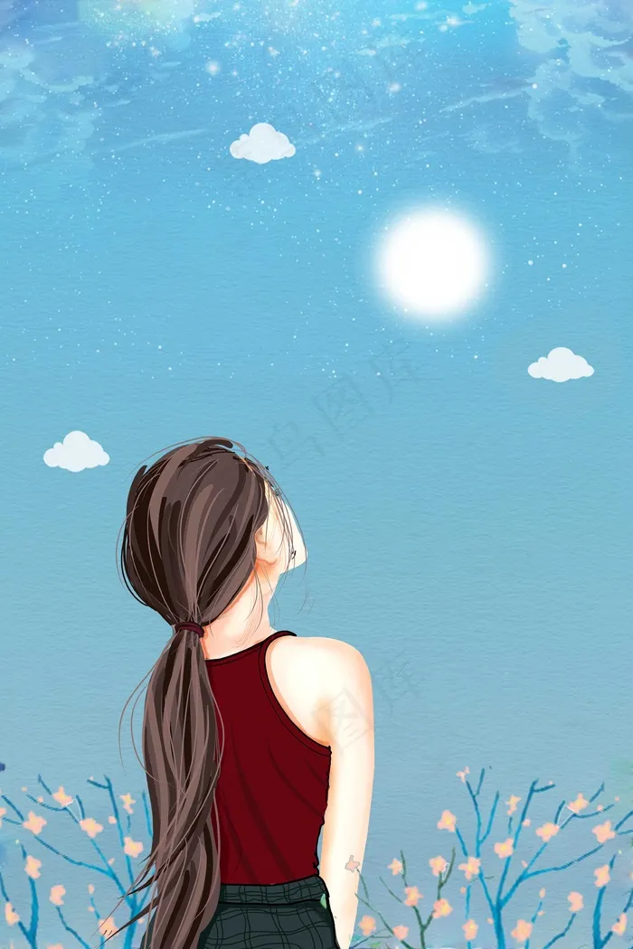 11月你好文艺小清新蓝色banner(3545*5315px 	      )psd模版下载