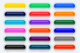 一大套圆形全网按钮