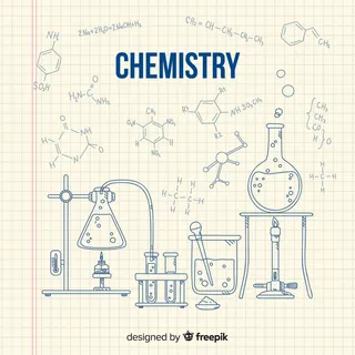 手绘化学背景