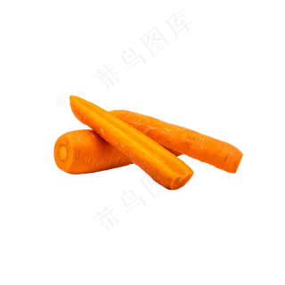切片胡萝卜蔬菜