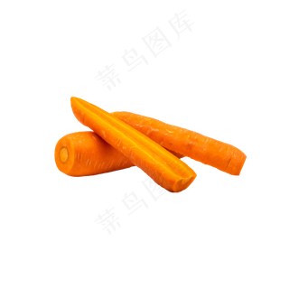 切片胡萝卜蔬菜