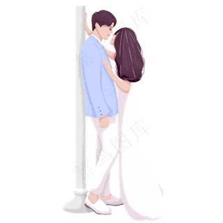 七夕节情侣婚纱照