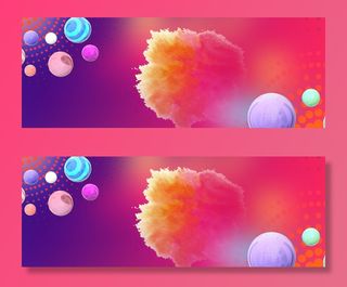 电商双十一狂欢大促多彩元素banner