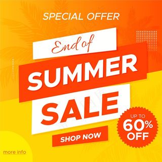 季末夏季特价促销横幅banner