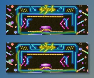 双十二炫酷霓虹灯大气banner