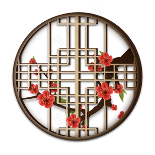 中式传统窗户装饰