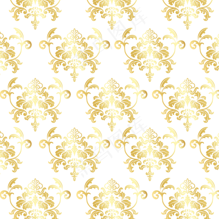 金色花纹底纹(2000X2000(DPI:300))psd模版下载