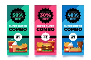 组合优惠-横幅banner概念