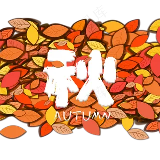 树叶秋天落叶立体装饰