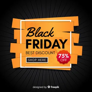 黑色星期五概念与平面设计背景