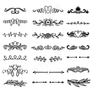 手绘装饰分隔套