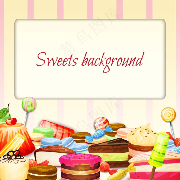 甜食背景eps,ai矢量模版下载