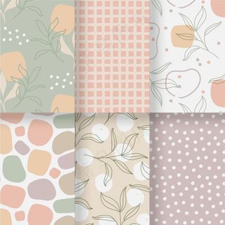 抽象手绘图案集模板