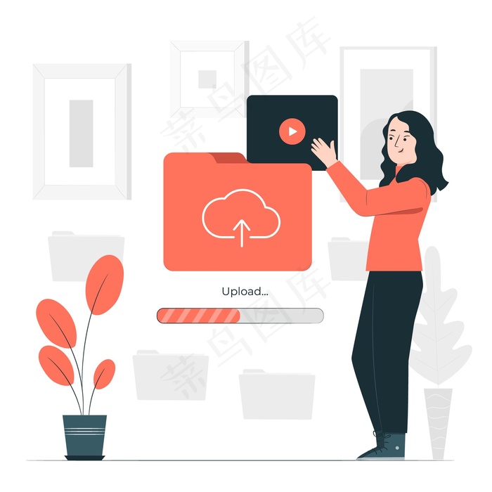 视频上传概念图