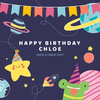 带空格的生日愿望模板