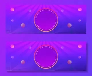 双十二紫色大气电商狂欢banner