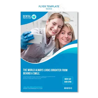 牙医宣传单,DM传单模板概念