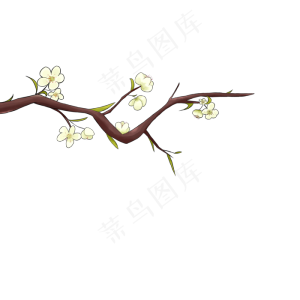 梅花樱花树枝装饰
