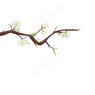 梅花樱花树枝装饰