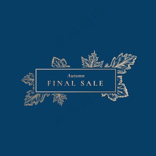 秋季大甩卖抽象复古标签，标志或卡片模板。