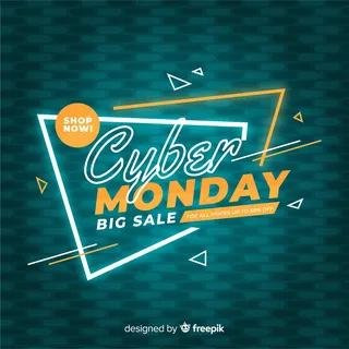 平面设计中的数码星期一概念