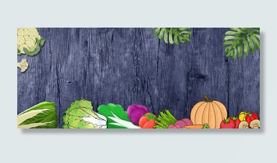 清新果蔬美食宣传平面广告