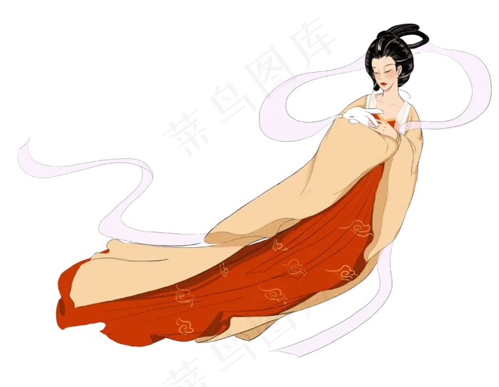 古装仙女嫦娥(3865X3000(DPI:300))psd模版下载