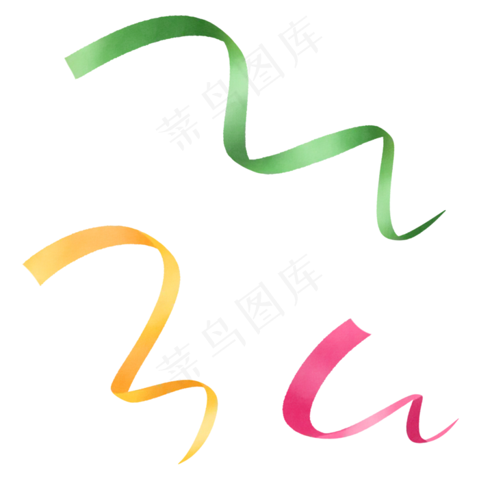 节日庆典装饰三色彩带(2000X2000(DPI:300))psd模版下载