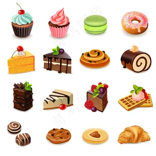 蛋糕图标集 蛋糕图标集