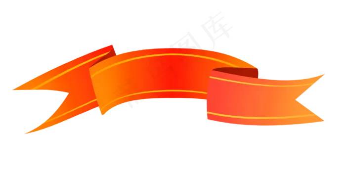 七夕情人节爱情彩带装饰免抠png(3914X2000(DPI:300))psd模版下载