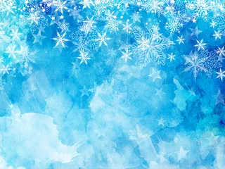 圣诞雪花和星星