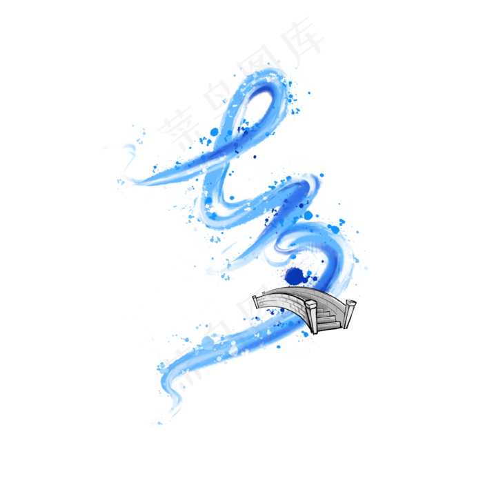 水彩银河七夕字体设计(2048X2048(DPI:132))psd模版下载