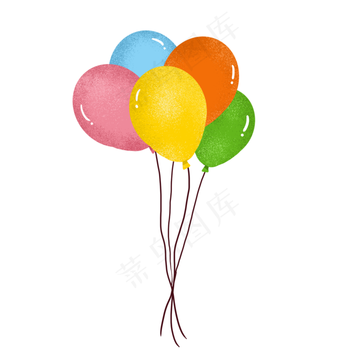 儿童节卡通免扣气球元素