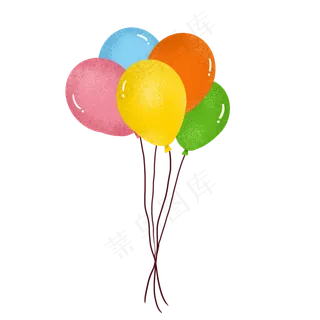 儿童节卡通免扣气球元素